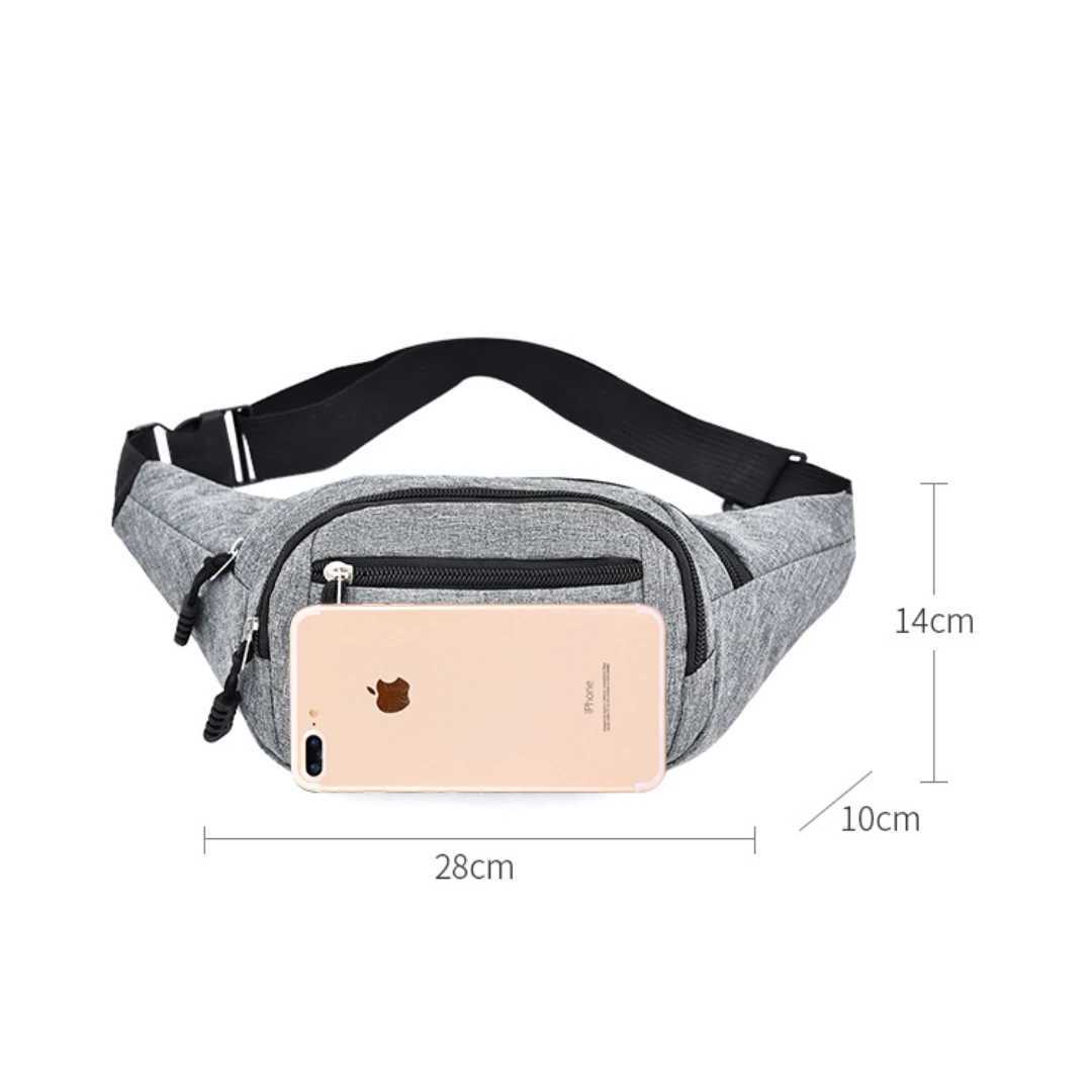 Fashion Men Women Waist Bag Casual Fanny Pack Purse Large Phone Belt Bag Pouch Canvas Outdoor Travel Phone Bag Banana Hip BagsXJ240720