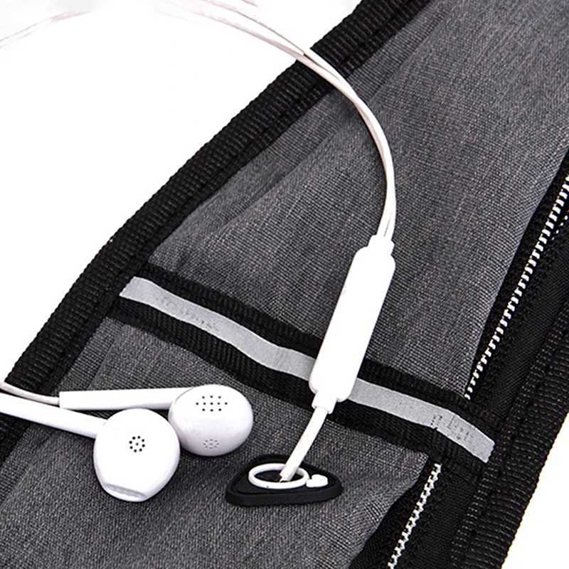 Sports Running Waist Bag Men Women Waterproof Fanny Pack Outdoor Cycling Crossbody Bag Mobile Phone Bag Oxford Cloth Chest BagXJ240720