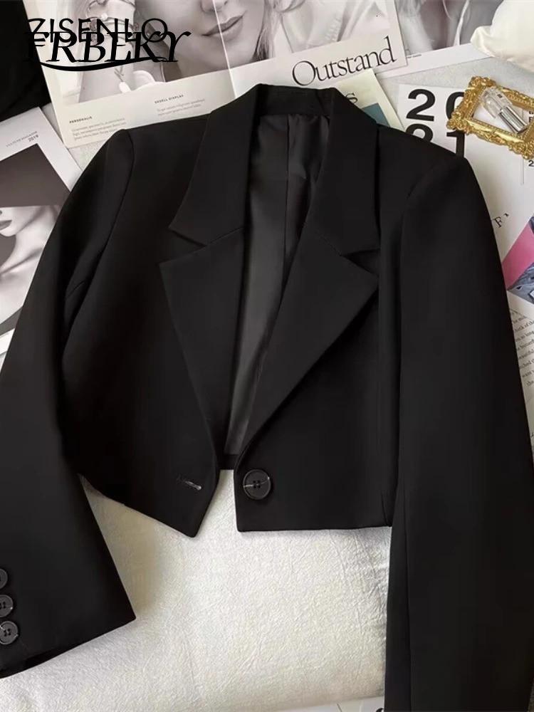 Blazer Woman Spring Solid Color Temperament Suit Jacket Fashion Trend Suit Elegant Outerwears Korean Reviews Many Clothes 240715