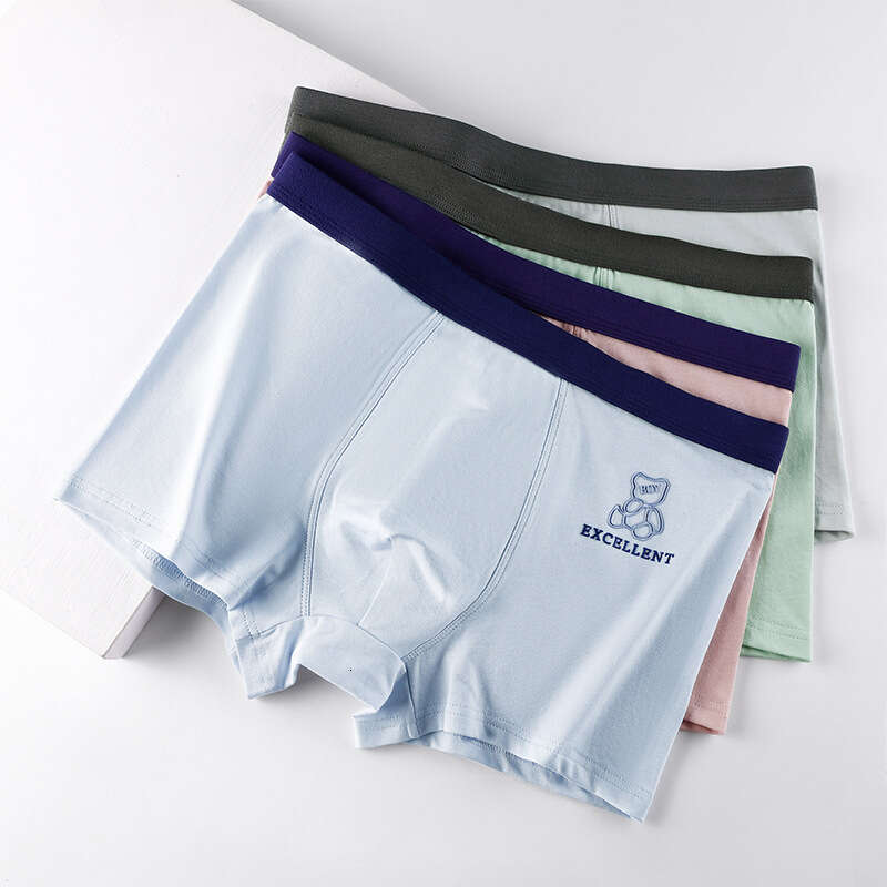 Skin Friendly Printed Men's Adolescent Developmental Period Underwear, Male Student Underwear Underwear Mens Underwear Mutande Boxers Panties Box