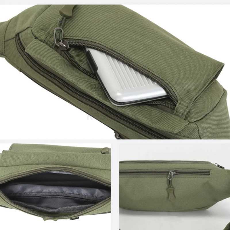 Mens Waist Bag Tactical Pouch Men Women Shoulder Belt Bags Hip Sack Oxford Cloth Waterproof Banana Male Fanny Pack for PhoneXJ240720