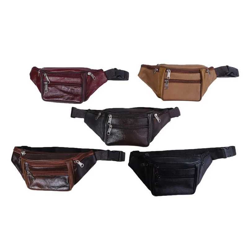 Fashion Men Genuine Leather Waist Packs Men Organizer Travel Waist Pack Necessity Waist Belt Mobile Phone BagXJ240720