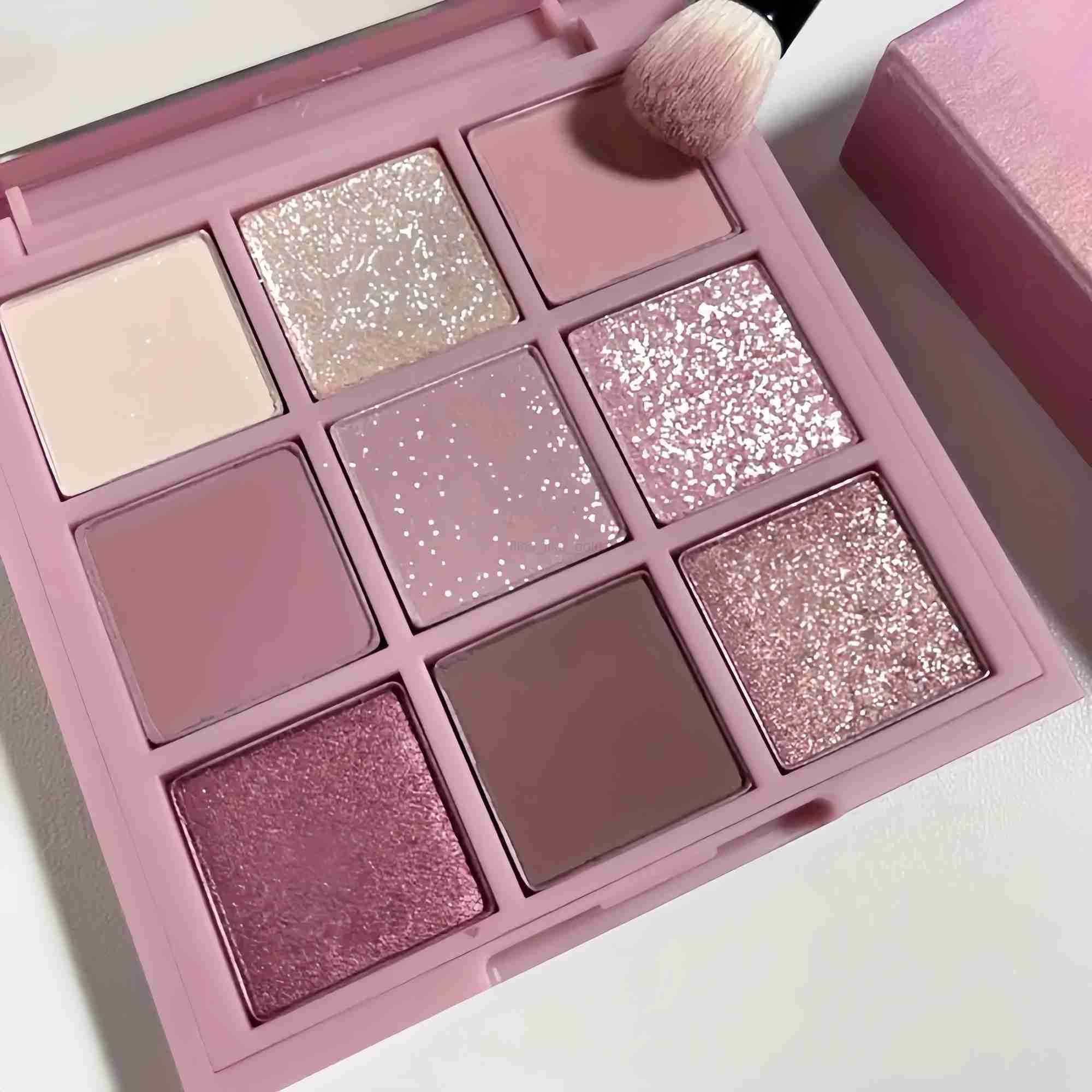 New 9-color Smokey eye shadow Colorful Sparkling Pearl and Matte Pressed Powder Waterproof Pigment eye shadow PaletteW240730