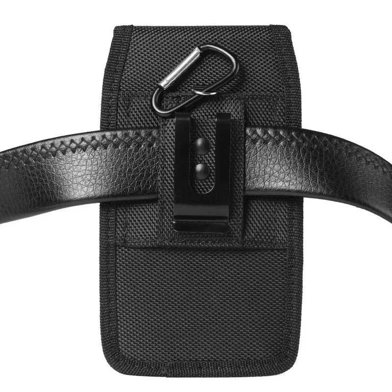Mobile Phone Waist Bag Men Women Small Nylon Cell Phone Holster Storage Waist Fanny Pack Purse with Belt Loop Bum Bag 4 SizeXJ240720