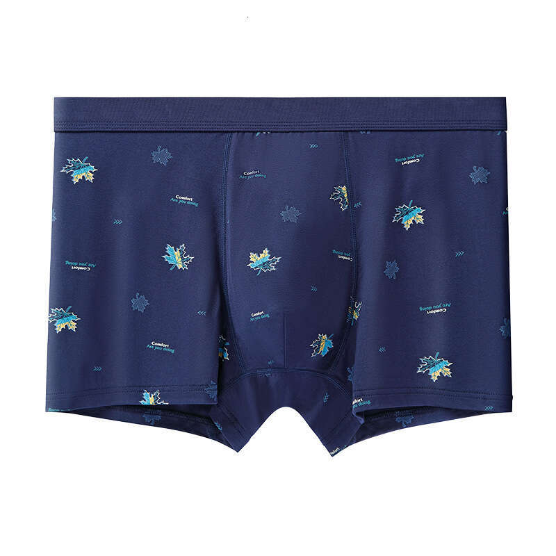 7A Antibacterial Summer Cotton Underwear, Bare and Seamless Men's Flat Corner Pants, 50 High Elasticity Skin Friendly Underwear for Men Boxer Sho