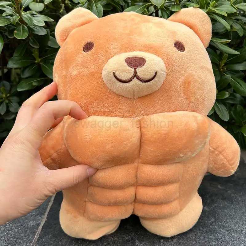 Cute Muscle Body Teddy Bear Plush Toys Stuffed animal Boyfriend Huggable Pillow Chair Cushion Birthday holiday gift for Boy GirlB270720