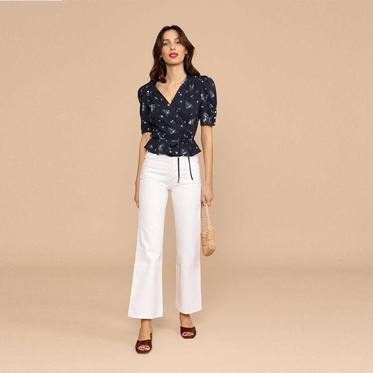 Best Saller New Merchandise Fashion Retro Summer Casual Slim Streetwear Long Sleeve Tee Shirts Women Short Skinny Base Collar Blouse Couples Graphic T