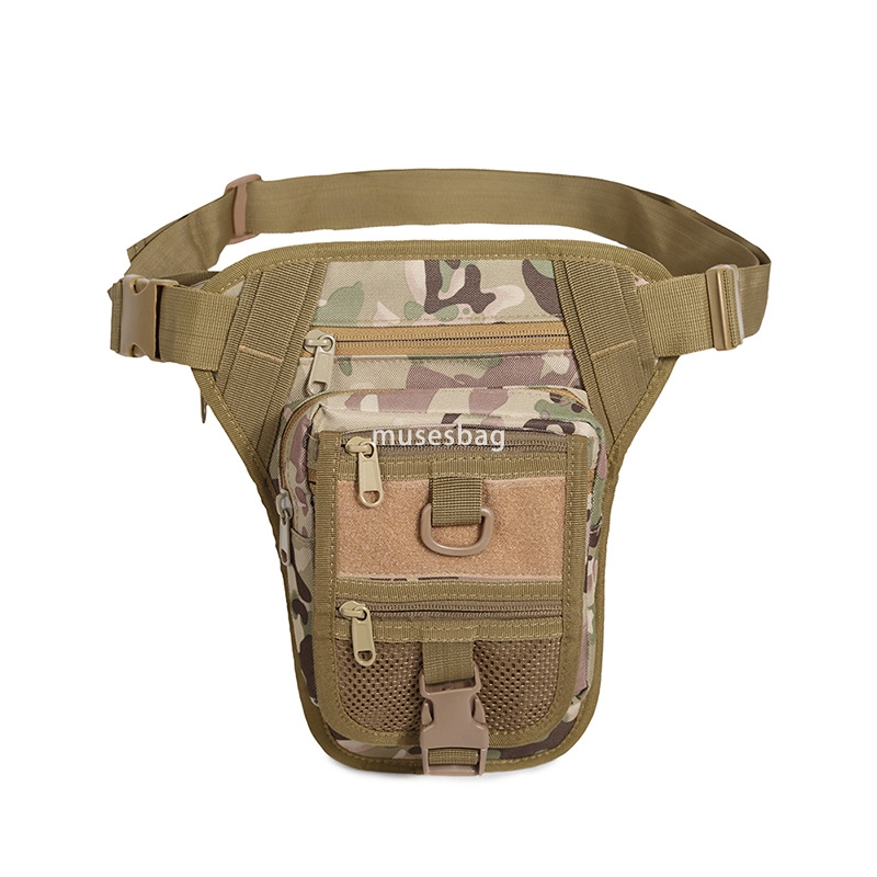 New printed outdoor sports cycling waist and leg bag outdoor tactical leg bag men's bag casual sports waist bag camouflage fishing gear bag