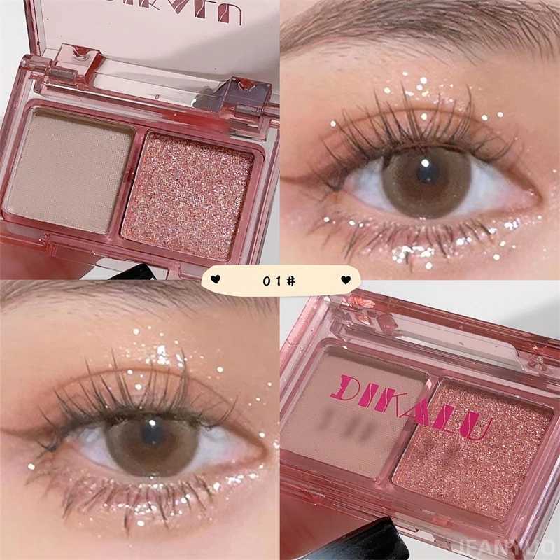 Dark Night Gothic Black Eyeshadow Palette Glitter Matte Pearlescent Shimmer Shinny Eye Pigment Eyeshadow Korean Cosmetic Makeup zxx240720