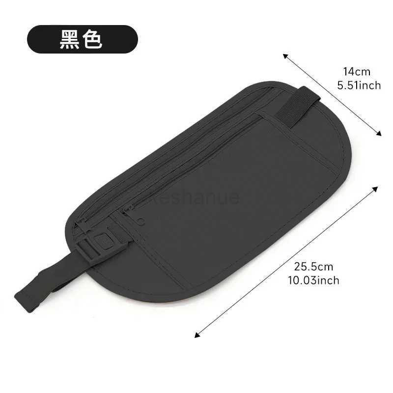 Unisex Invisible Travel Waist Pouch for Passport Money Belt Bag Hidden Security Wallet Anti-theft Money Hidden Waist BagSXJ240720