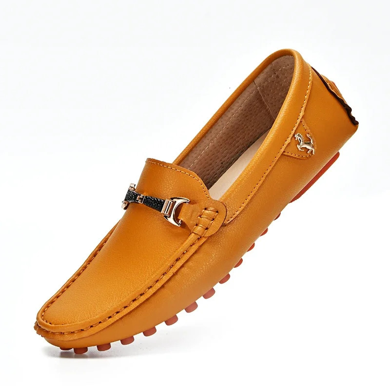 Mens Leather Shoes Drving Shoes Soft Comfortable Slip on Office Man Formal Shoes Wedding Party Casual Shoe Breath Lazy Loafers 240708
