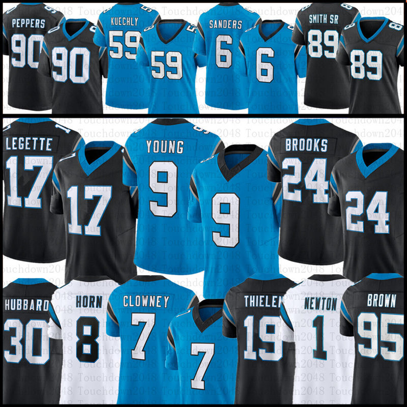 9 Bryce Young Xavier Legette Jonathon Brooks Football Jersey Miles Sanders Adam Thielen Chuba Hubbard Jadeveon Clowney Jaycee Horn Julius Peppers Luke Kuechly