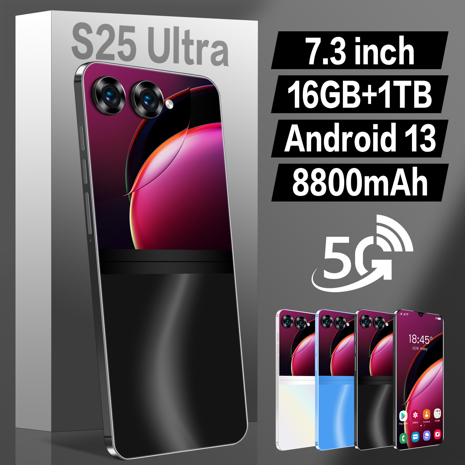 new s25 ultra crossborder mobile phone 6 8inch incell screen 2 16 4g network android foreign