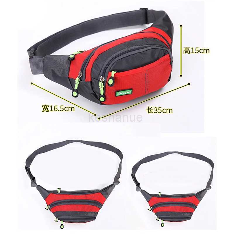 Travel Waist Bag Zipper Outdoor Sports Shoulder Bag Mens and Womens Waterproof Fashion Large-capacity AdjustableXJ240720