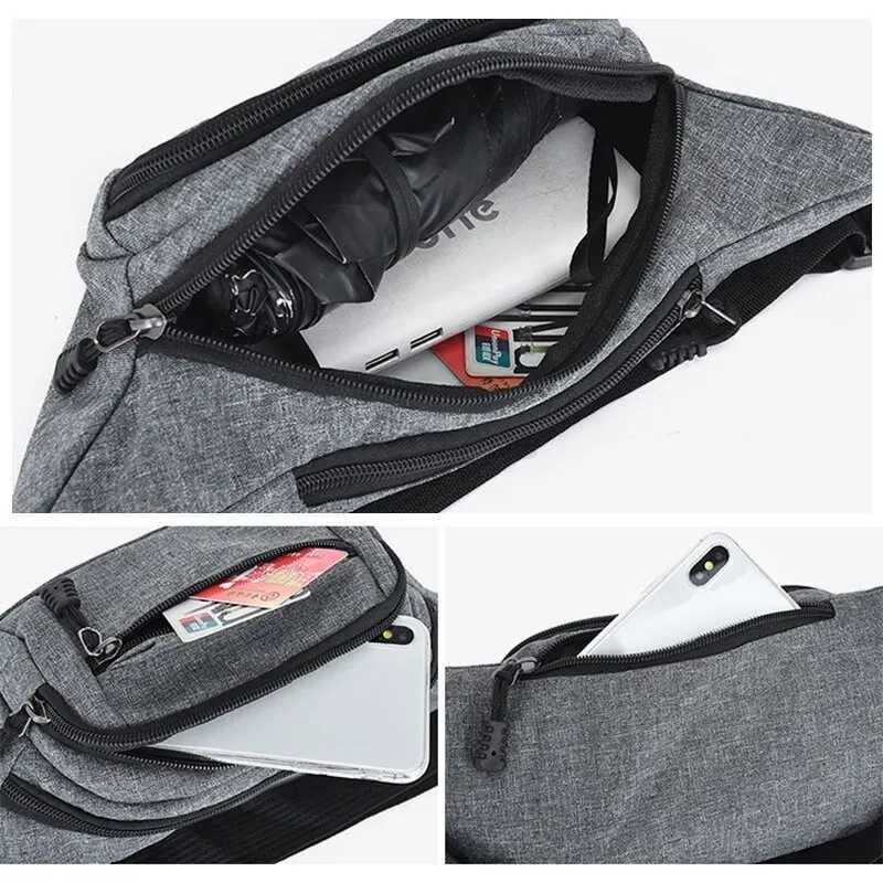 Men Chest Bag Women Simple Leisure Fashion Oxford Waist Packs Ladies Waist Bags Designer Mobile Phone PouchXJ240720