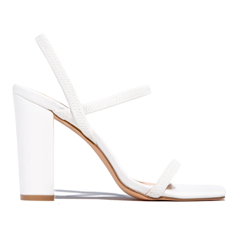 Summer Women's Sandals Open Toe High Heels Fashion Thick Heel Narrow Strap Party Shoes Women Casual Sandals Women 240708