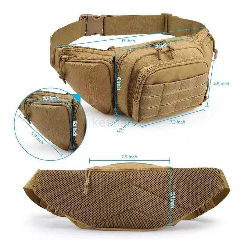 Outdoor Mountaineering Leisure Waistpack Running Sports Multifunctional Bag Cycling Bag Multifunctional Tools One Shoulder bagXJ240720