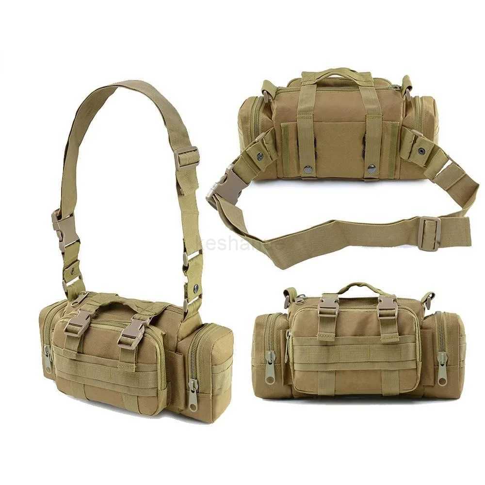 Military Tactical Waist Pack Molle Outdoor Sports Chest Bag Camouflage Crossbody Backpack Multifunctional HandbagXJ240720