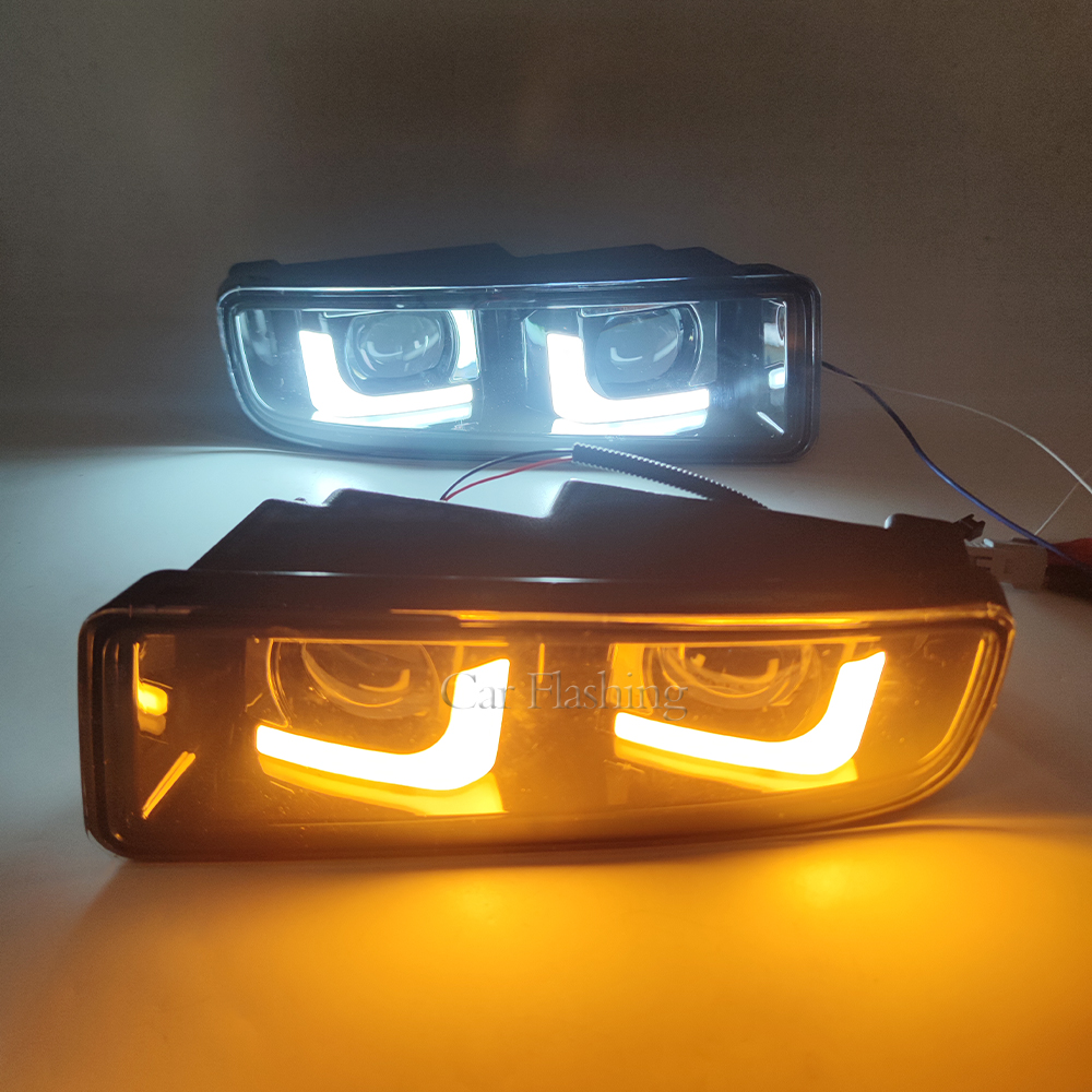 Car DRL For Lexus LX470 1998-2007 LED Turn Signal Daytime Running Light Daylight Front Bumper Fog Light Assembly Fog Lamp