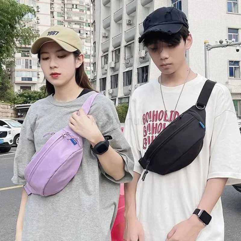 Street Style Waist Bag Hip Pack Woman Nylon Fanny Pack Fashion Shoulder Crossbody Chest Bags Unisex Hip Hop Belt Bag Waist PacksXJ240720