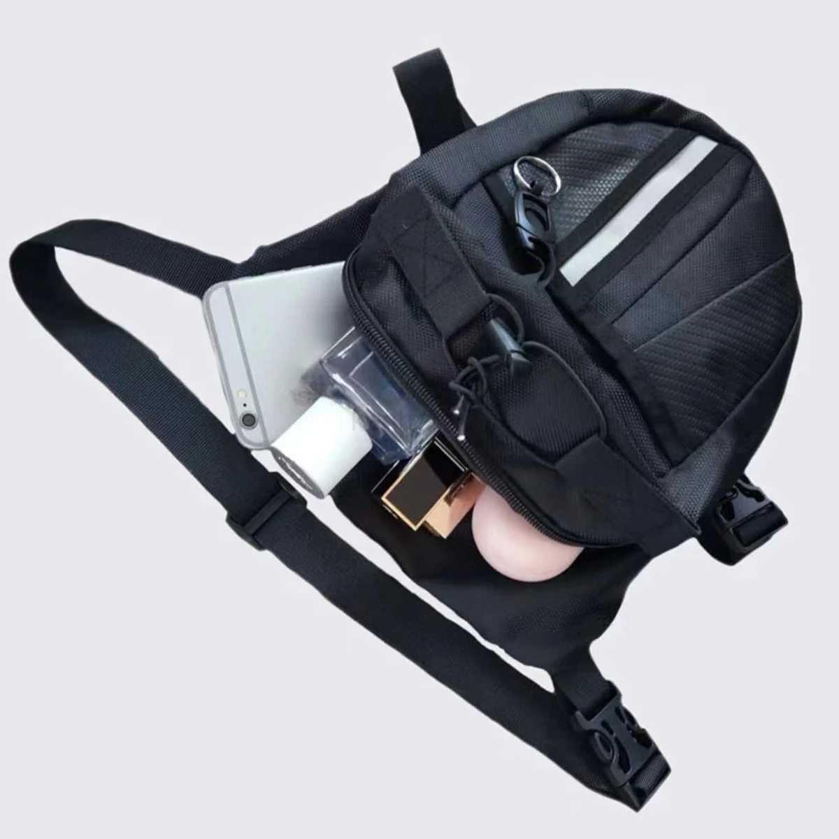 Norbinus Nylon Mens Waist Bag Outdoor Drop Thigh Leg Bag Pouch Women Belt Fanny Packs Hip Bum Purse Motorcycle Rider Biker BagsXJ240720