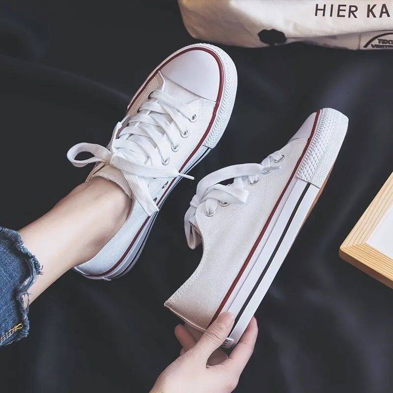 CCA-Limited Time Offer-Canvas 2024 Little White Korean Edition Versatile Student INS Board Shoes