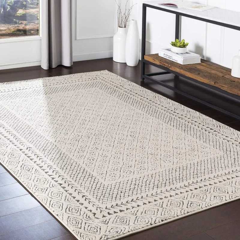Livabliss Melodie Boho Farmhouse Area Rug Living Room Carpet Home