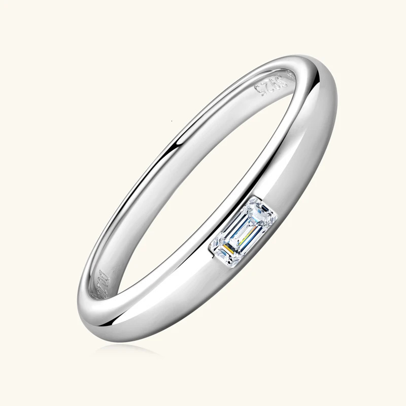 18k Gold Plated Womens Wedding Ring 925 Silver D Color Certified Mosonite Engagement Promise Band Princess Oval Jade Cut 240805