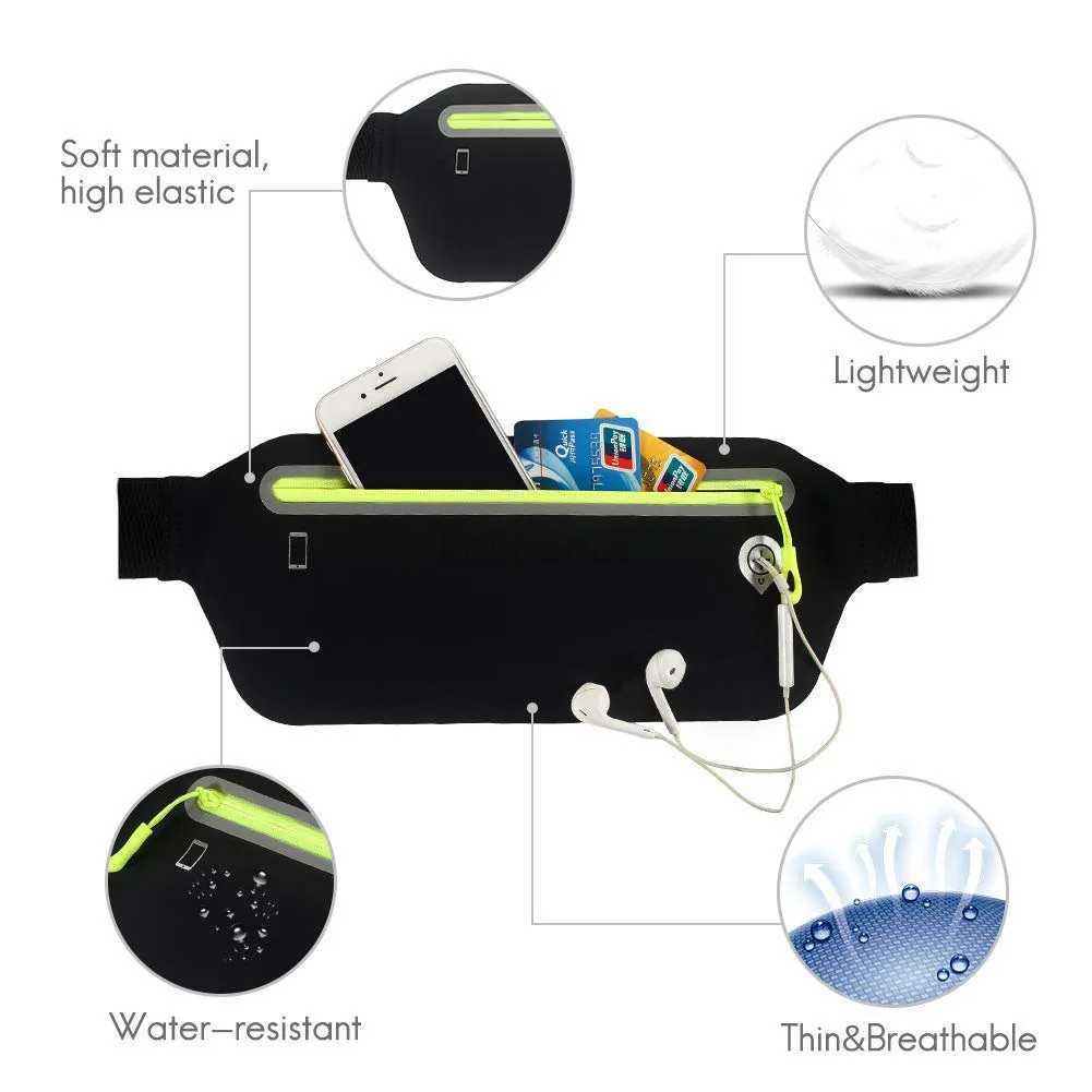 New slim fit sports waist bag with multifunctional running phone bag for men and women waterproof outdoor leisure 6.5-inch fitnXJ240720