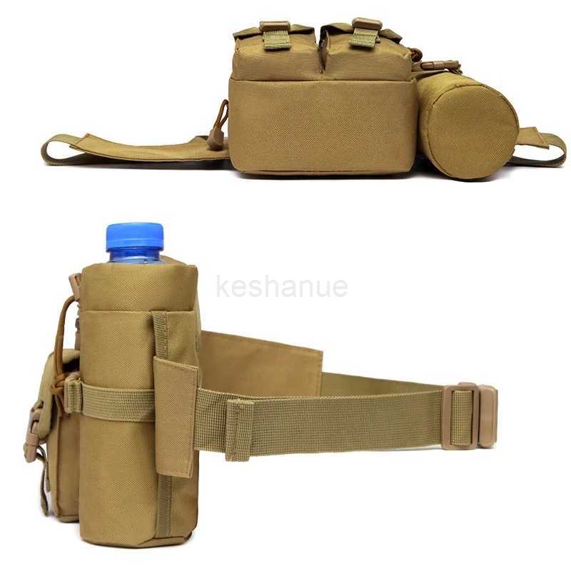 2024 New Waist Pack Tactical Nylon Hiking Water Bottle Phone Bag Outdoor Sports Hunting Climbing Camp Belt BagXJ240720