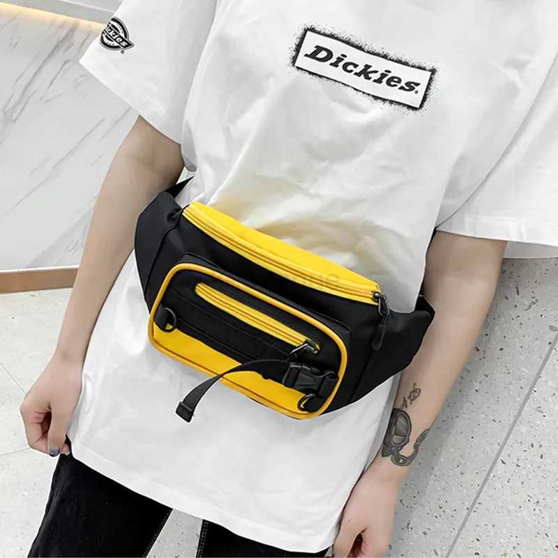 Women Crossbody Bag Fashion Waist Bag Sports Fanny Pack Leisure Canvas Messenger Bags Candy colored Zipper Hip Hop Shoulder BagXJ240720