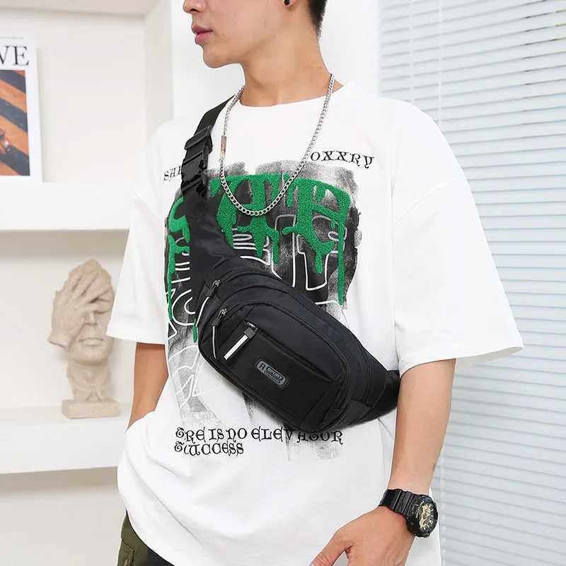 Crossbody Bag Outdoor Sports Multi Functional Waterproof Waist Bag Canvas Fit Mobile Waist Bag With Large Capacity For Men WomenXJ240720