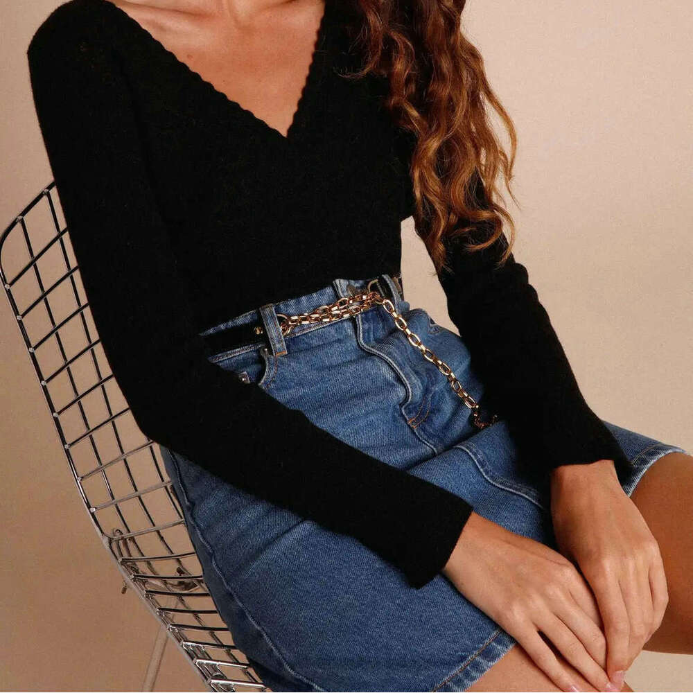 Spring Fashion Short-sleeved Casual Slim Streetwear Slim Crop Top Casual Long-sleeved Sports Fitness Couples Collar Blouse Backless Stretch Casual Und
