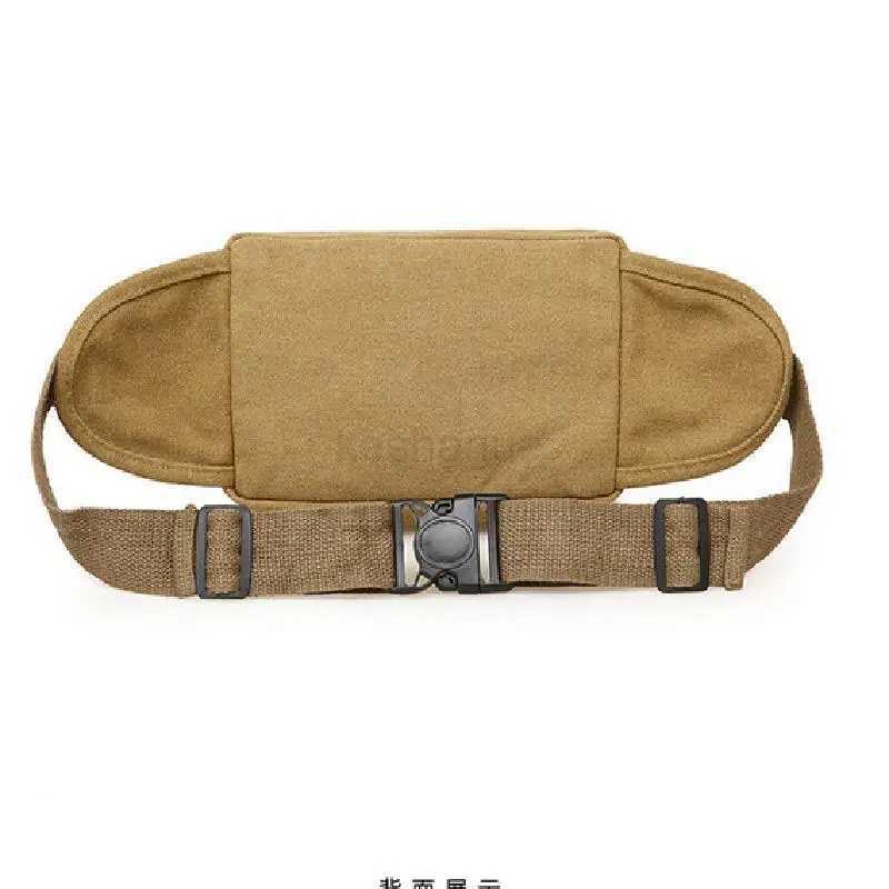 Fashion Men Women Waist Bag Casual Pack Purse Large Phone Belt Bag Pouch Canvas Outdoor Travel Phone Bag Banana Hip BagsXJ240720