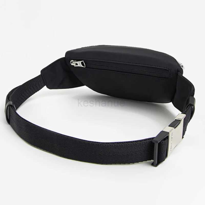 WomenS MenS Unisex Universal Nylon Trendy Fashion Casual Waist Bag Simple Outdoor Shoulder BagXJ240720