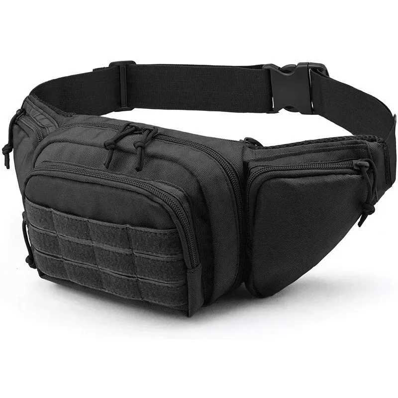 New Tactical Multi-function Waist Pack Nylon Shoulder Hiking Mobile Phone Bag Mens Sports High-capacity Camo Waist PackXJ240720