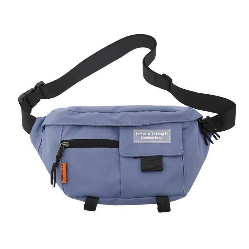 Chest Pack Woman 2021 New Street Trend Waist Bag Unisex Outdoor Sports Fanny Pack Shoulder Bag Fashion Nylon Belt Bags PurseXJ240720