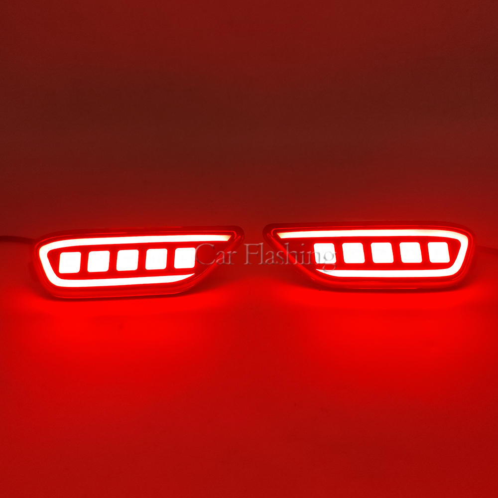 Car LED Rear Bumper Reflector Light For Chevrolet Captiva 2008 2009 2010 2011 2012 2013 2014 Brake Dynamic Turn Signal lamp