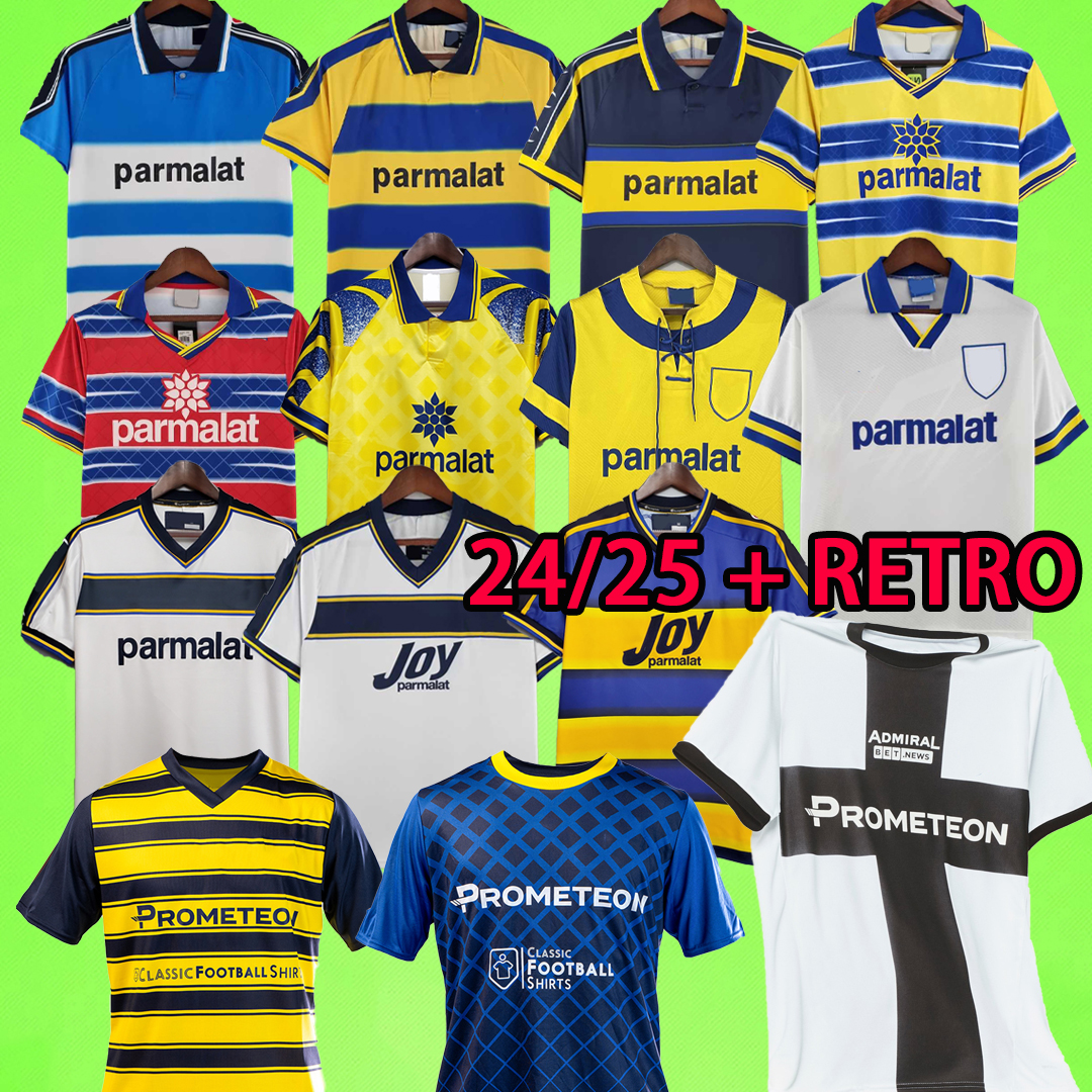 24/25 Parma soccer jerseys 2024 2025 home away third BUFFON Vintage football shirt retro 1993 1995 1997 1998 1999 2000 2001 2002 2003 CRESPO BAGGIO VERON NAKATA ADRIANO