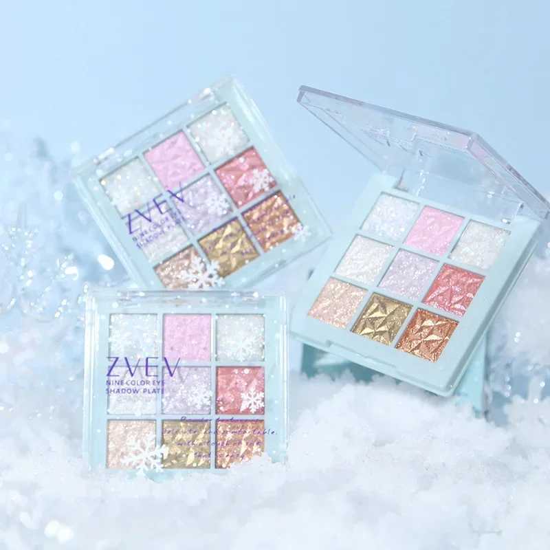 9-Colors Eye Shadow Palette Snowflake Pearlescent Matte Delicate Eye Makeup Color Shimmer Eye Shadow Sexy Girl Gifts Cosmetics zxx240720