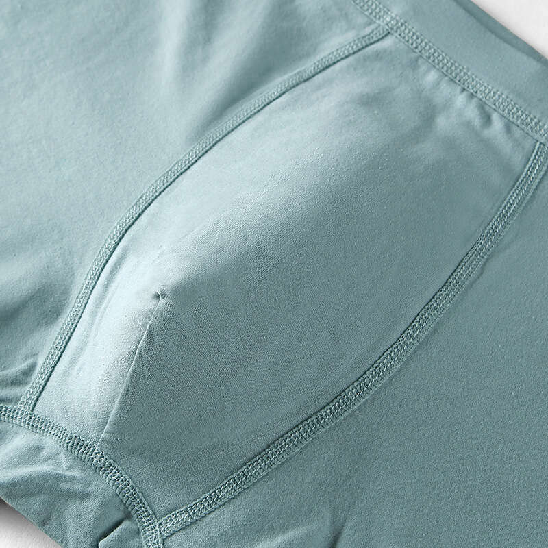 50S Pure Cotton Underwear, Breathable Printed Flat Corner Pants, 3DU Protruding Youth Development Period Student Men's Underwear Panties Mutande 