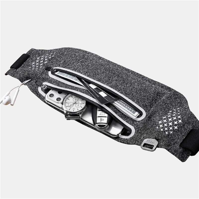 Outdoor Waterproof Invisible Running Waist bag Sports Fanny Pack Men Women Hidden Black Gym Bags Phone Accessories BackpackXJ240720