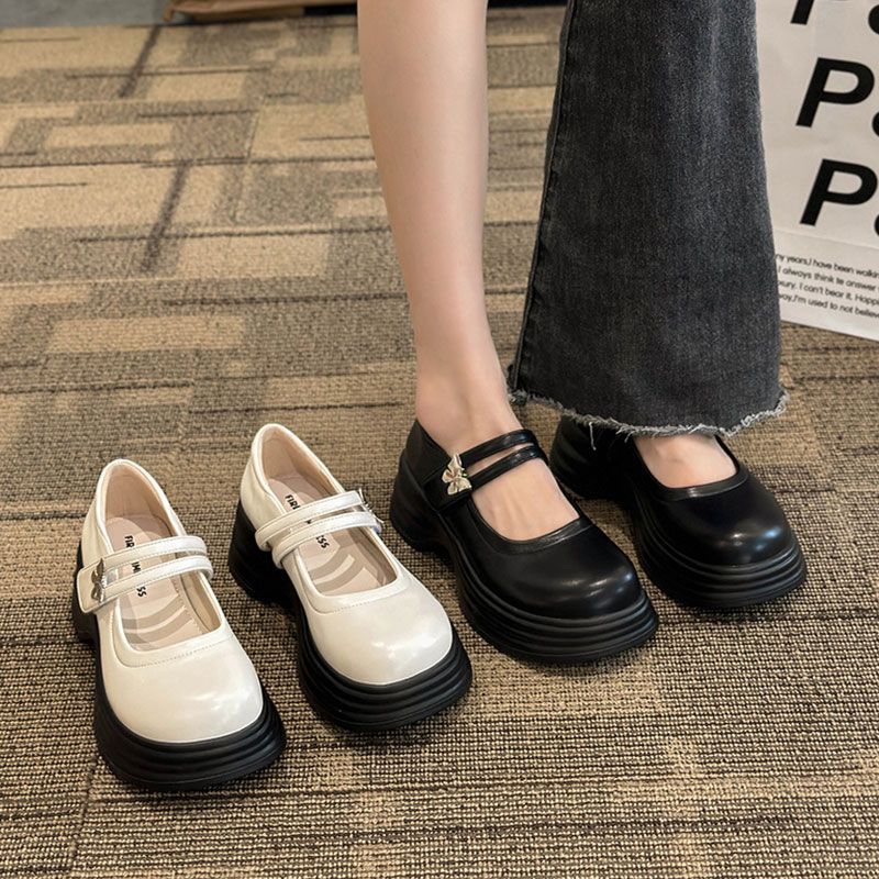 Shoes Ddmysports Women Increase Eight Thick Sole New Design Slotted Tape Bow Black Free Shipping Outdoor
