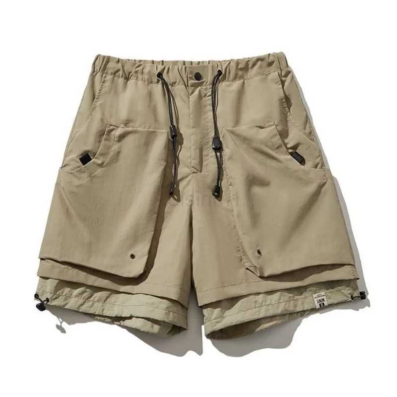 Summer Cargo Pants Men WOMen Casual Safari Short Joggers Pocket Waterproof Workwear Shorts Japanese Streetwear Capris M240720