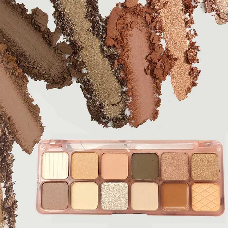 12 Colors Eyeshadow Palette High Pigmented Matte Shimmer Matallic Long Lasting Waterproof Eye Shadow Pallet Travel Size Makeup zxx240720