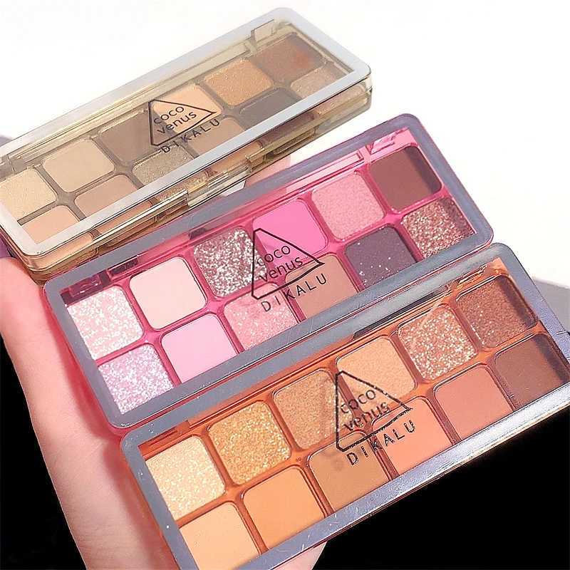 12 Colors Eye Shadow palette Gold Dark Brown Eyeshadow Palette Waterproof Matte Shimmer Highly Pigmented Nude Eye Makeup zxx240720