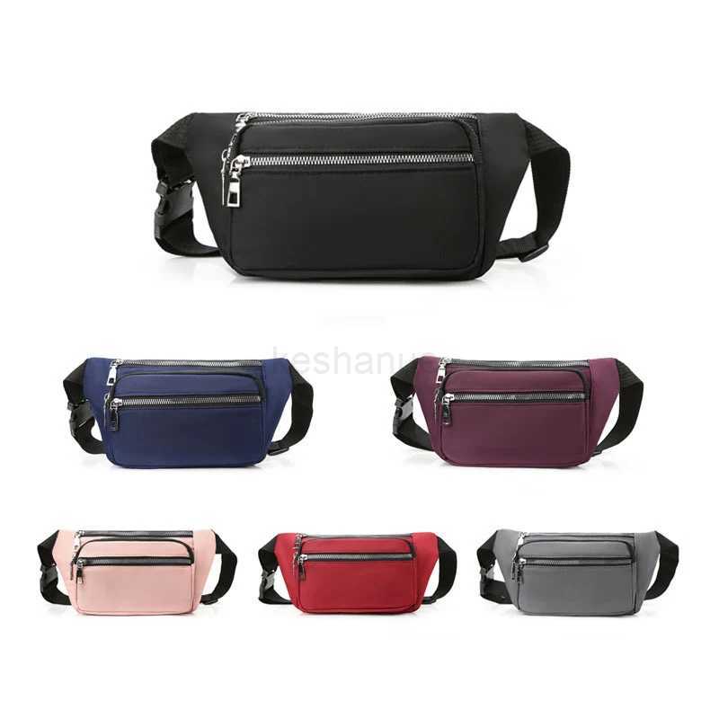 New Fashion Oxford Cloth Waist Bag Zipper Chest Bag Sport Travel Girl Waist Belt Bags Fashion Phone Waist Pack for WomenXJ240720