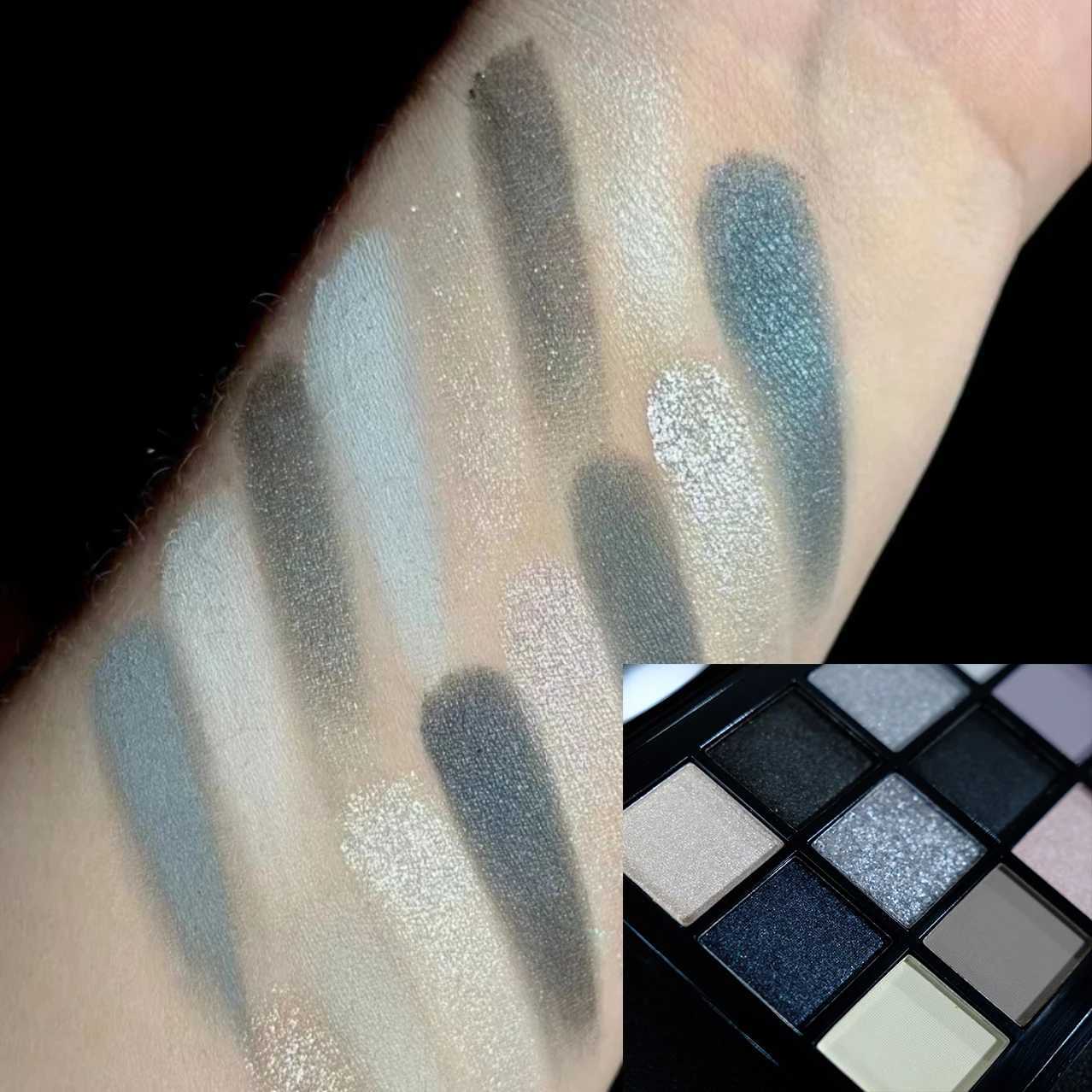 Black Smokey Eyeshadow Palette 15 Colors Punk StyleNeutral Eye Make up Shimmer Pearly Sequin Eyeshadow zxx240720