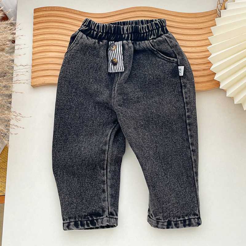 Spring children girls boys solid color jeans autumn casual children girls boys girlsW240718