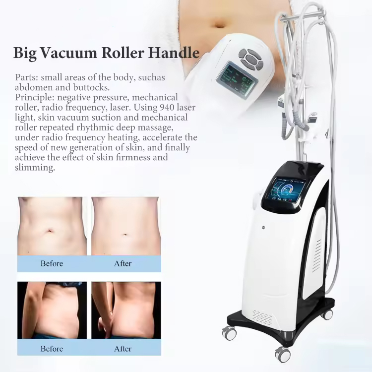 New Multifunction 4 In 1 Vacuum Rolling Skin Tightening 40K Cavitation Weight Loss Body Slimming Beauty device RF Skin & Face Lifting Anti-Wrinkle
